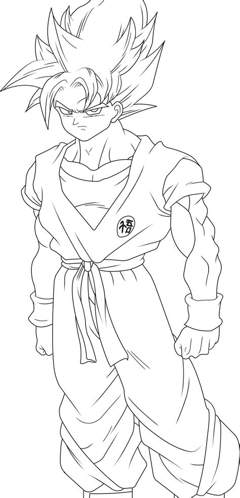 735x960 dragonball z coloring pages free printable sheets intended. Goku coloring pages to download and print for free