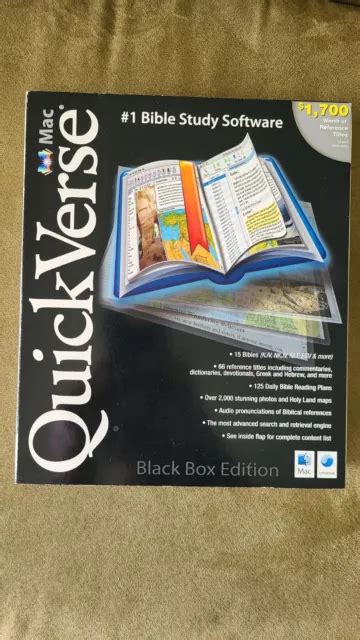 Quickverse Bible Study Software Black Box Edition Brand New Sealed 2007