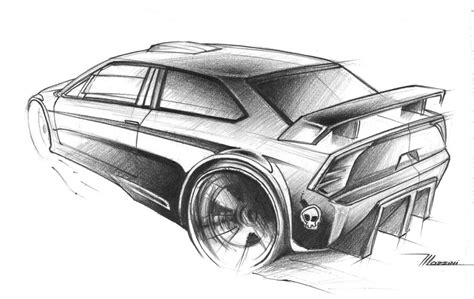 Tuning Car Sketch By Thiagomazzini On Deviantart