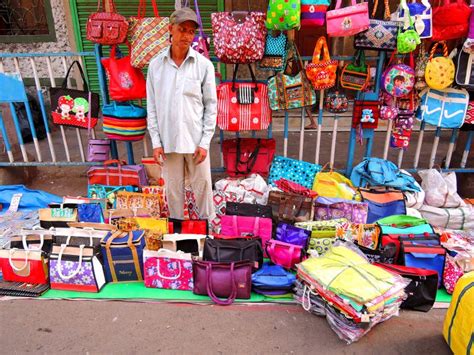 A Street Vendor Selling Ladies Bags Editorial Photo Image Of Industry Roadside 69918846