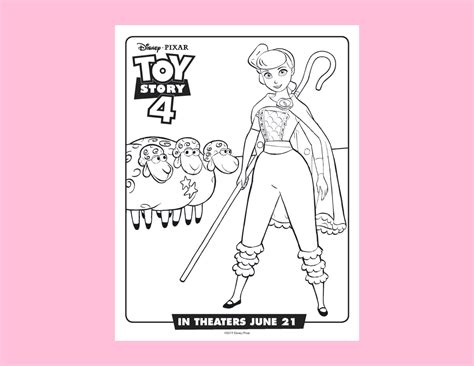 Toy Story 4 Little Bo Peep Coloring Pages