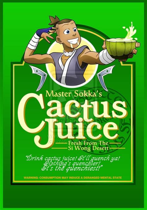 Master Sokkas Cactus Juice Rthelastairbender