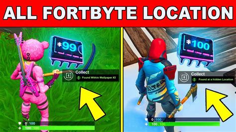 New Fortbyte All Locations Unlock All Fortbytes Fortnite Season 9 Fortbyte Challenges