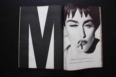 Interview Magazine Madonna Fabien Baron Magazine Design Photo Album