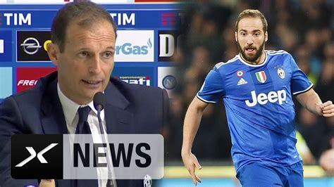 Bereits am sonntag war der torjäger bei der premiere mit juventus turin an alter wirkungsstätte in neapel. Neapel? Massimiliano Allegri: "Higuain hat das gut gemacht ...