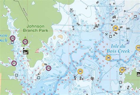 Lake Ray Roberts Fishing Map