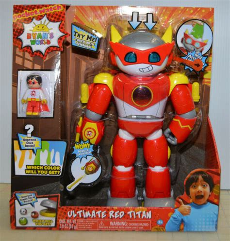 Ryans World Ultimate Red Titan 14 Robot W Lights Sounds Missile