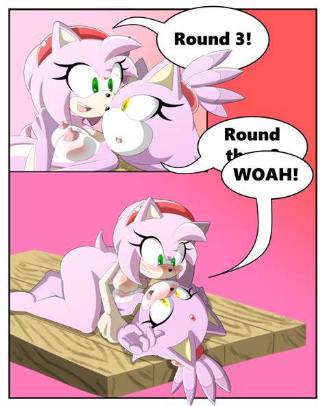 Rule 34 Amy Rose Anthro Blaze The Cat Comic Dialogue English Text