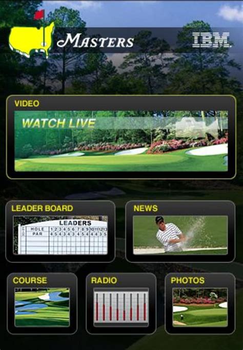 The Masters Tournament Para Iphone Download