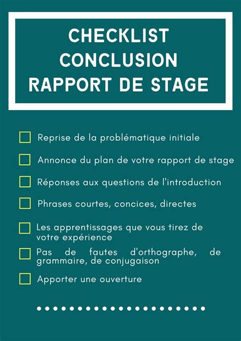 Exemple Conclusion Rapport De Stage Eme Exemples De Conclusions De My