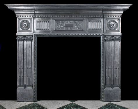 Victorian Cast Iron Antique Fireplace Mantel Westand London