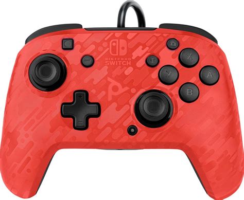 Faceoff Deluxe Audio Wired Controller Red Camo Nintendo Switch Bol