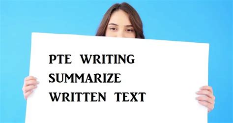 Pte Writing Summarize Written Text Scoring And Strategies