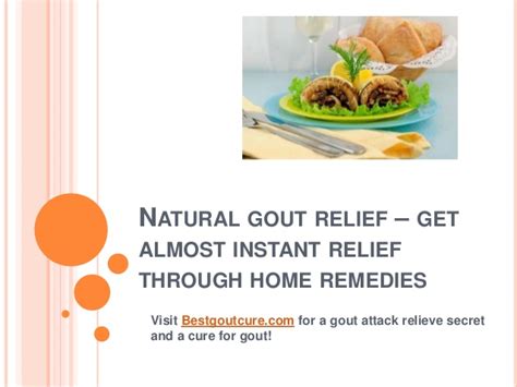 Consult your doctor immediately if you have sudden onset of pain in a joint area and there is swelling in joint with tenderness and red skin appears over. Natural gout relief - get almost instant relief through ...