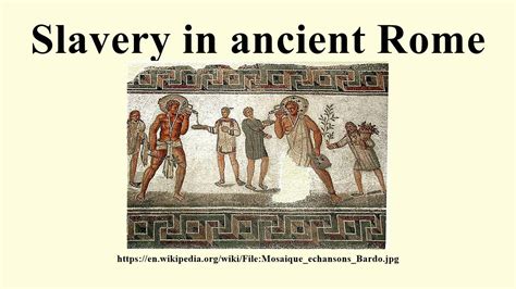 ⛔ Slavery In The Roman Republic Roman Slavery The Daily Life Of A