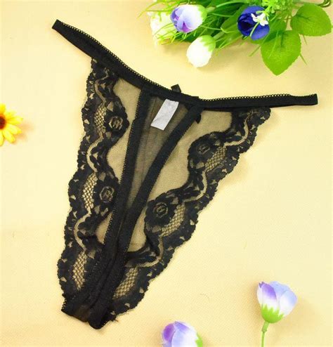 Fashion Care 2u U201 1 Sexy Sheer Black Lace Trim G String Women S Underwear