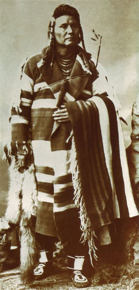 An Old Photograph Of Chief Joseph Nez Perce 1877 Native American