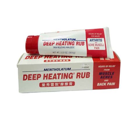 Buy Deep Heating Rub 944g Uses Dosage Side Effects Instructions