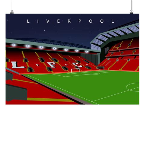 Liverpool Anfield Personalised Poster Football Poster Etsy