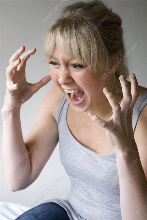 Woman Screaming Stock Image C0043016 Science Photo Library