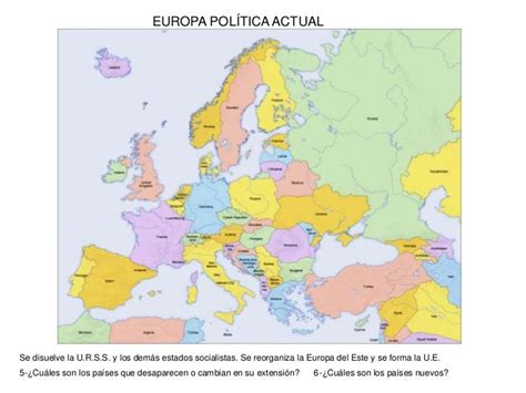 25 Nuevo Mapa De La Division Politica De Europa Actual Con Paises Y