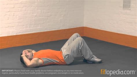Elbow To Knee Oblique Crunch Youtube