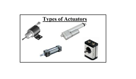 Types Of Actuators Applications With Ppt And Pdf Linquip