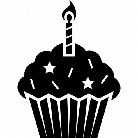 Birthday Cake Candle Celebration Cupcake Icon Download On Iconfinder