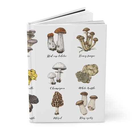 Mushroom Hardcover Journal Etsy