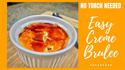 Very Easy Creme Brulee Without Torch Youtube