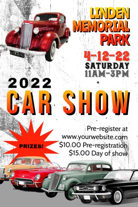 Copy Of Classic Car Show Flyer Poster Template Postermywall
