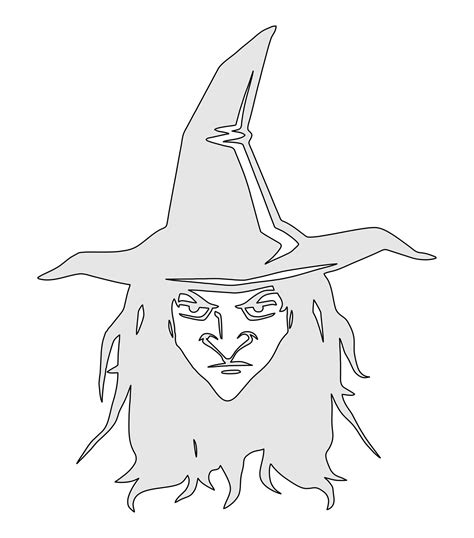 Printable Witch Pumpkin Carving