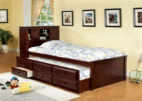 South Land Cherry Captain Twin Trundle Storage Bed From Furniture Of