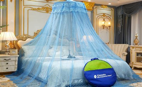 Classic Mosquito Net Round Ceiling Hanging Double Bed Polyester