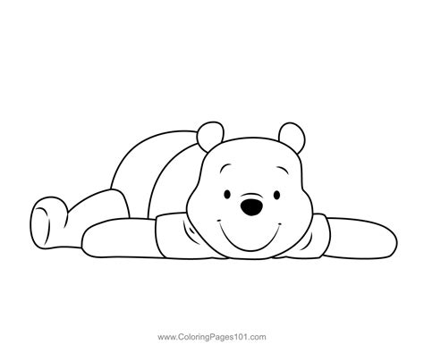 Cute Baby Winnie The Pooh Coloring Pages