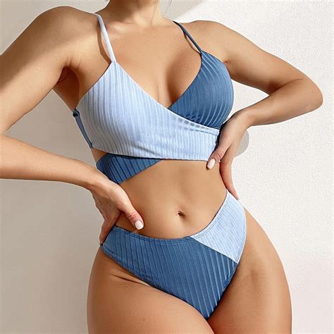 Aayomet Bikinis For Women 2023 Womens 2 Piece Swimsuits Triangle Halter Thong Bikini Set
