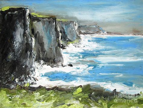 Paintings Of Cliffs Of Moher County Clare Ireland Painting By Mary