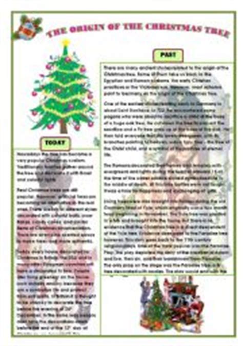 There, outside in the cold and the darkness, stood a child with no shoes upon his feet and clad in thin, ragged garments. The Christmas tree legend / 2 pages - ESL worksheet by ...