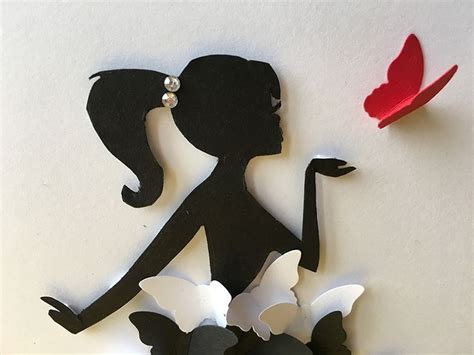 Fische schablonen ausdrucken schonheit briefumschlag vorlage. Silhouette mit Dimensionals befestigt | Schmetterling ...