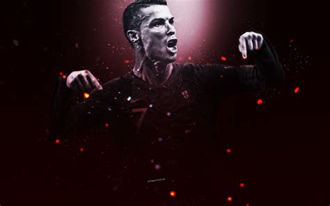 Download Wallpapers Cristiano Ronaldo 4k National Football Team