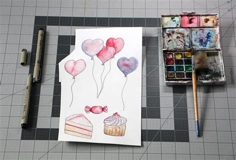 Watercolor Heart Balloon Clipart Love Clipart Balloon Etsy