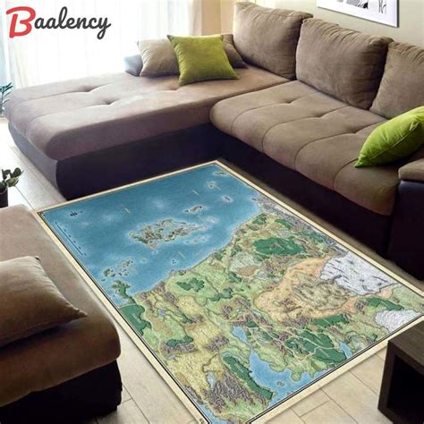 Dungeons Dragons Faerun Forgotten Realms Map Area Rug Home Decor