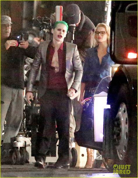 Jared Leto Fights And Kisses Margot Robbie For Suicide Squad Photo