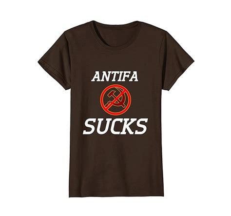 Antifa Sucks Anti Communist T Shirt Menswomens Clothing