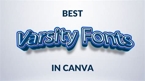 Best Varsity Fonts In Canva Canva Templates