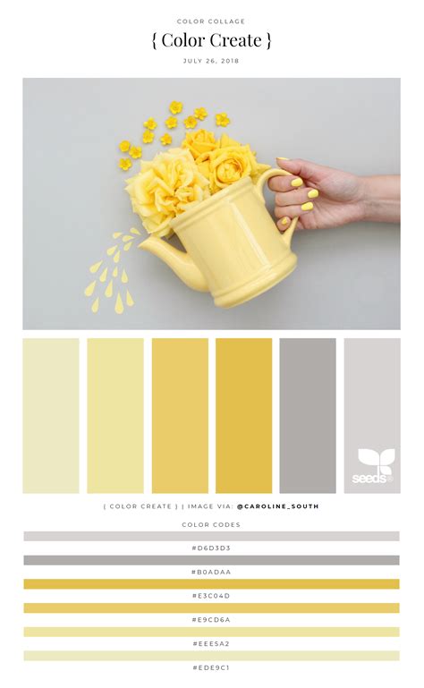 Yellow And Gray Color Palette Yellow Yellow Colour Scheme Grey Color