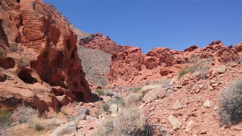Eroded Red Cliffs Bowl Of Fire Lake Mead National Recreation Area Nevada