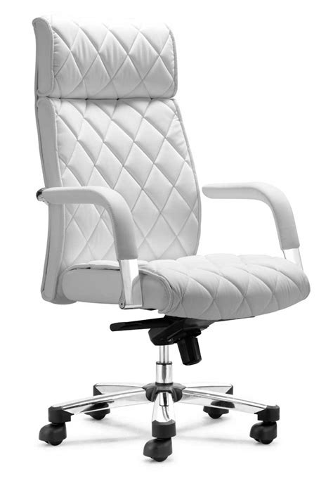 Buy white leather chairs at macys.com! High-back white leather executive swivel office chair with ...