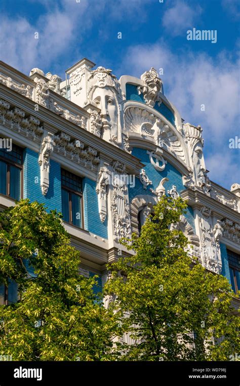 Art Nouveau Architecture Riga Latvia Northern Europe Stock Photo Alamy