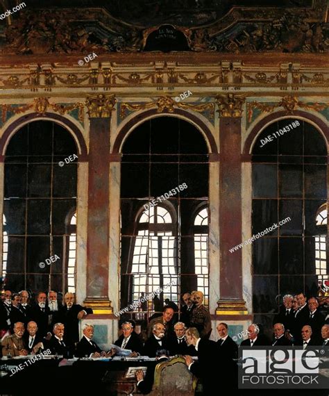 Peace Treaty Of Versailles Signing Of The Peace Treaty With Germany In